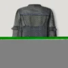 Blusa semitransparente com folhos