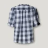 Blusa xadrez com folhos