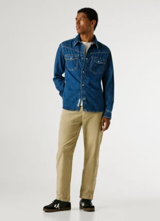 Calças chino de corte regular