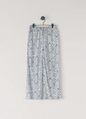 Calças de corte reto com estampado floral
