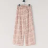 Calças de corte reto com estampado floral