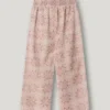 Calças de corte reto com estampado floral