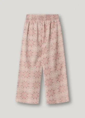 Calças de corte reto com estampado floral