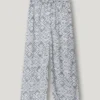 Calças de corte reto com estampado floral