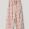 Calças de corte reto com estampado floral