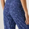 Calças de corte reto com estampado Paisley