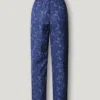 Calças de corte reto com estampado Paisley