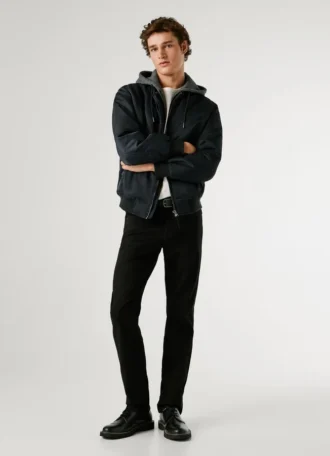 Calças de ganga de corte reto e cintura média – Cash