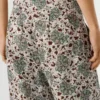 Calças de perna larga com estampado floral Calças de perna larga com estampado floral