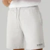Calções Bermuda de Moletom de Corte Justo Calções Bermuda de Moletom de Corte Justo