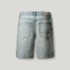 Calções Bermuda em Denim de Corte Largo Calções Bermuda em Denim de Corte Largo