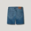 Calções Bermuda em Denim de Corte Reto Calções Bermuda em Denim de Corte Reto