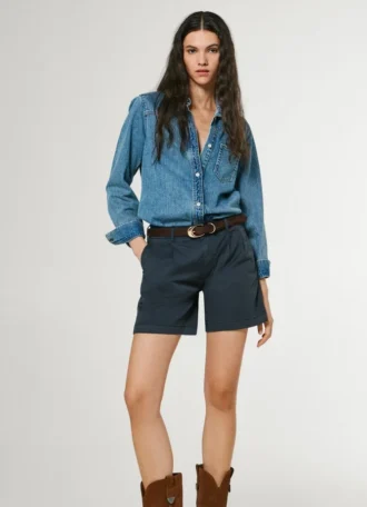 Calções chino de corte regular