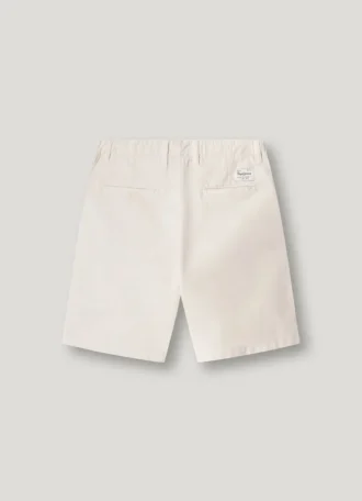 Calções chino em popeline
