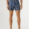 Calções de banho com estampado de folhas Calções de banho com estampado de folhas
