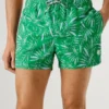 Calções de banho com estampado de folhas Calções de banho com estampado de folhas