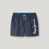 Calções de banho com logótipo estampado Calções de banho com logótipo estampado