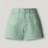 Calções de ganga de corte regular Calções de ganga de corte regular