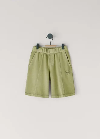 Calções de malha com logótipo estampado