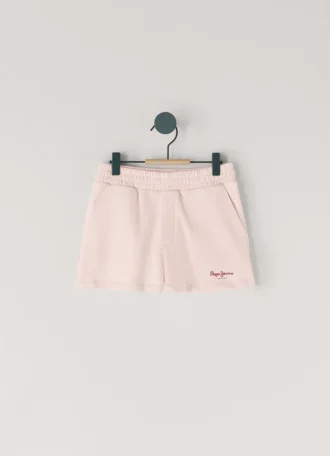 Calções de malha com logótipo estampado