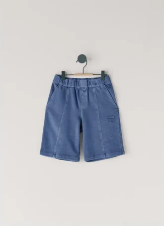Calções de malha com logótipo estampado