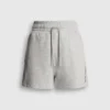 Calções de malha polar com cintura ajustável Calções de malha polar com cintura ajustável