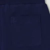 Calções de malha polar com logótipo estampado Calções de malha polar com logótipo estampado