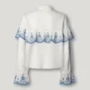 Camisa com folhos bordados