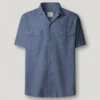 Camisa com gola cubana Camisa com gola cubana