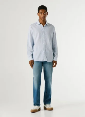Camisa de corte regular com estampado geométrico