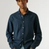 Camisa de corte regular tingida Camisa de corte regular tingida