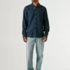 Camisa de corte regular tingida Camisa de corte regular tingida