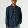 Camisa de corte regular tingida Camisa de corte regular tingida