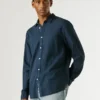 Camisa de corte regular tingida Camisa de corte regular tingida