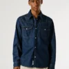 Camisa de ganga de corte regular Camisa de ganga de corte regular