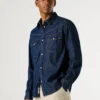 Camisa de ganga de corte regular Camisa de ganga de corte regular