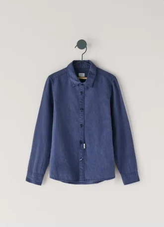 Camisa de linho de corte regular