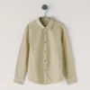 Camisa de linho de corte regular