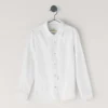 Camisa de linho de corte regular