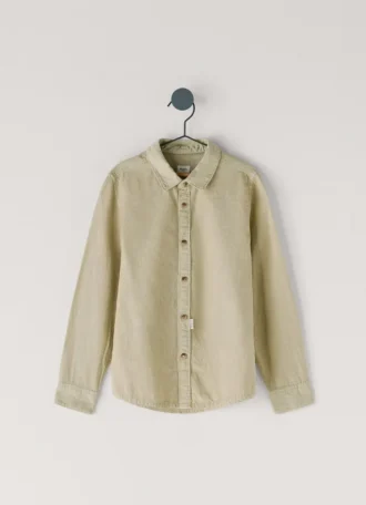 Camisa de linho de corte regular