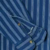 Camisa de popelina às riscas