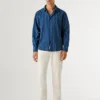 Camisa de popelina às riscas