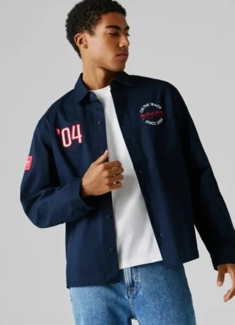 Camisa de sarja com corte oversized