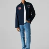 Camisa de sarja com corte oversized Camisa de sarja com corte oversized