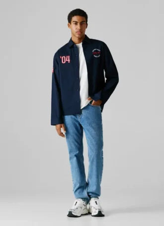 Camisa de sarja com corte oversized
