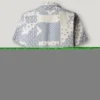 Camisa em patchwork com gola cubana Camisa em patchwork com gola cubana