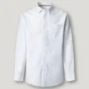 Camisa Oxford às riscas de corte regular