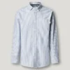 Camisa Oxford às riscas de corte regular