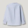 Camisa às riscas de corte descontraído