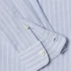 Camisa às riscas de corte descontraído